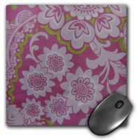 3dRose LLC 8 x 8 x 0.25 Inches Victorian Floral Mouse Pad (mp_12796_1)