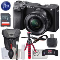 Sony a6400 Mirrorless Digital Camera Bundles (A6400 w/ 16-50mm Lens, Essential Kit)