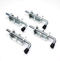 WorldPac (Pack of 4) 1/2" Spring Pin Latch Lock Assembly for Utility Trailer Gate - Heavy Duty