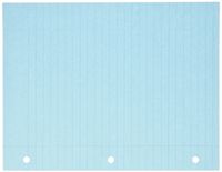 School Smart 3-Hole Punched Filler Paper, 8-1/2 x 11 Inches, Blue, 100 Sheets