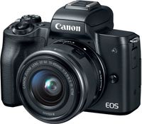 Canon EOS M50 Mirrorless Camera Kit w/EF-M15-45mm and 4K Video - Black