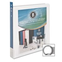 Business Source 1" Round-Ring View Binder