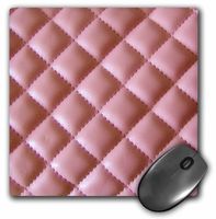 3dRose LLC 8 x 8 x 0.25 Inches Mouse Pad, Pink Leather Like (mp_29730_1)