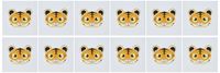 3dRose Greeting Cards, 6 x 6 Inches, Pack of 12, Cute Baby Tiger Cartoon (gc_203409_2)