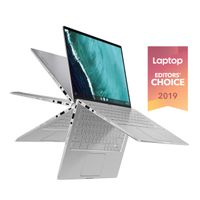 Asus Chromebook Flip C434 2 in 1 Laptop, 14" Touchscreen FHD 4-Way NanoEdge, Intel Core M3-8100Y Processor, 4GB RAM, 64GB eMMC Storage, All-Metal Body, Backlit KB, Silver, Chrome OS, C434TA-DSM4T