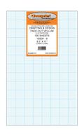 Clearprint 1000H Design Vellum Sheets with Printed Fade-Out 8x8 Grid, 16 Lb., 100% Cotton, 8-1/2 x 11 Inches, 100 Sheets Per Pack, 1 Each (10202510)