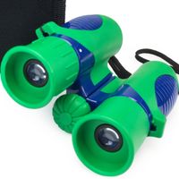 Verb Gear Best Binoculars for Kids in Green and Blue with 8X21 Magnification Durable Shock Proof Compact Foldable Binocular Kit for Boys and Girls
