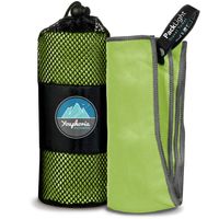 Youphoria Outdoors Microfiber Quick Dry Travel Towel - Ideal Fast Drying Towels for Travel, Camping, Beach, Backpacking, Gym, Sports, and Swimming - Ultra Light, Fast Drying and Absorbent - 3 Sizes