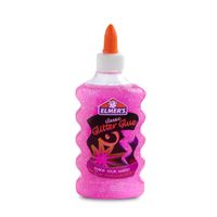Elmer's Liquid Glitter Glue, Washable, Pink, 6 Ounces, 1 Count - Great For Making Slime