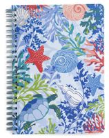 Vera Bradley Mini Notebook with Pocket Shore Thing One Size