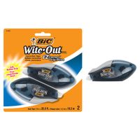 BIC Wite-Out Brand EZ Correct Grip Correction Tape, White, 2-Count