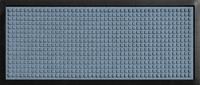 Hudson Exchange 4000 Waterhog Classic Boot Tray, 34" L x 15" W, 3/8" thick, Bluestone