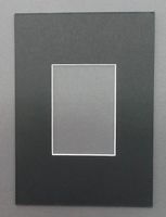 Pack of 10 5x7 Black Picture Mats with White Core Bevel Cut for 2.5 X 3.5 ACEO or Sport Card
