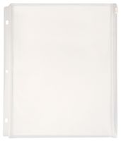 Lion Ex panding Zipper Binder Pocket, Clear, 1 Pocket (24700-CR)