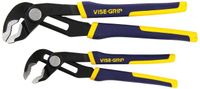 IRWIN VISE-GRIP GrooveLock Pliers Set, V-Jaw, 2-Piece (2078709)