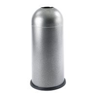 Safco Products 9676NC Black Speckle Open Top Dome Trash Can, 15-Gallon, Black Speckle