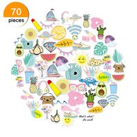 VSCO Cute Vinyl Stickers Pack for Water Bottles Laptop Phone Waterproof Funny Aesthetic Trendy Stikers for Girls Boys Teens, 70 Pieces (VSCO 70PCs)
