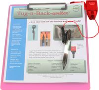 Pencil Pull Retractable, Holder for Writing Instruments Mounted on Clipboard, Tug-N-Back Writer, Retractable, No String Tension, 1 Holder (T200CB)