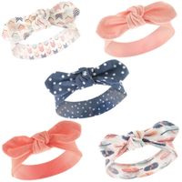 Hudson Baby Unisex Baby Cotton and Synthetic Headbands, Feathers, 0-24 Months