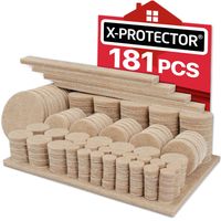 Felt Furniture Pads X-PROTECTOR 181 Pack - Premium Felt Pads Floor Protectors Furniture Feet - Best Wood Floor Protectors - Protect Your Hardwood & Laminate Flooring with 100% Satisfaction!