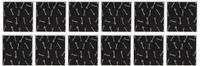 3dRose Greeting Cards, 6 x 6 Inches, Pack of 12, Black Keys Pattern, Antique Skeleton Keys (gc_161513_2)
