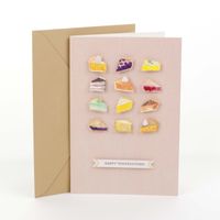 Hallmark Signature Thanksgiving Card (Thanksgiving Pie)