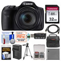 Canon PowerShot SX540 HS Wi-Fi Digital Camera with 32GB Card + Case + Battery & Charger + Tripod + Kit