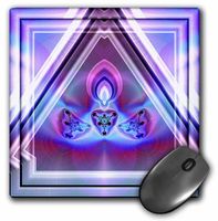 3dRose LLC Psychedellica 03 Meditation Light Chakra Harmony Peace Hippie Newage Orient India Retro Pattern Mouse Pad (mp_24843_1)
