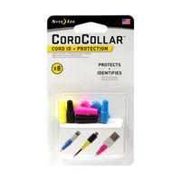 Nite Ize CordCollar, Cord Identification and Protection, 8-Pack, Assorted Colors