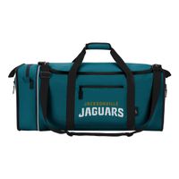 NFL Jacksonville Jaguars NFL Steal Duffel, Black, Measures 28" in Length, 11" in Width & 12" in Height
