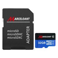 TF Card 32GB, Marceloant Micro SD Memory Cards Class 10 microSDHC UHS-I Card with Adapter, Black/Blue, Standard Packaging