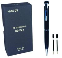 Mini Camcorder Pen HD 1080p - Hidden Camera Spy Pen Video Only Recording - Great Video Quality Even in Low Light - Ready to Use On PC & Mac - Includes Refills & SD Card