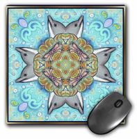 3dRose LLC 8 x 8 x 0.25 Inches Eyes of The Old Ocean Cross Mouse Pad (mp_3590_1)