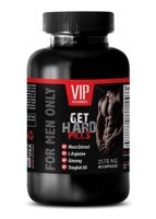Steel libido for Men - GET Hard Pills - for Men ONLY - Tongkat ali and tribulus - 1 Bottle 60 Capsules