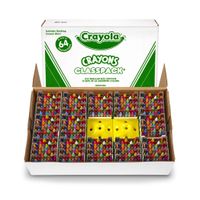 Crayola Crayon Classpack, Reg Size, 64 Colors, Pack of 832