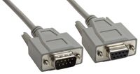 Amphenol CS-DSNULW29MF-025 DB9 Male to DB9 Female Null Modem Cable, Full Handshaking, 25', Gray