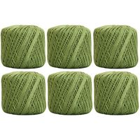 6 Ball Pack Threadart 100% Pure Cotton Crochet Thread - SIZE 3 - Color 10 - AVOCADO -2 sizes 27 colors available
