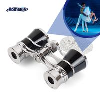 Aomekie Opera Glasses Binoculars 3X25 Theater Glasses Mini Binocular Compact with Chain for Adults Women Kids  in Musical Concert（Black）