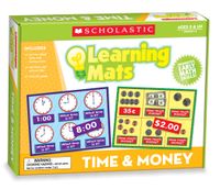 Scholastic Teacher's Friend Time & Money Learning Mats, Multiple Colors (TF7116)