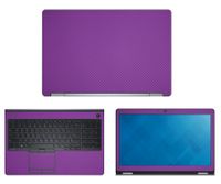 Decalrus - Protective Decal for Dell Latitude E5570 (15.6" Screen) Laptop Purple Carbon Fiber Skin Skins Decal case Cover wrap CFlatitudeE5570Purple