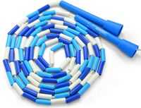 Beaded Jump Rope - Segmented Skipping Rope for Kids - Durable Outdoor Beads