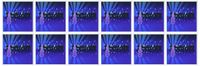 3dRose Christmas Trees in Shades of Blue - Greeting Cards, 6 x 6 inches, set of 12 (gc_8034_2)