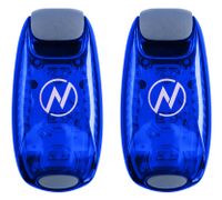 Apace Vision Clip On Strobe LED Safety Light Kit (4 Items), 2 Pack, Blue