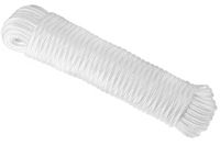 RAM-PRO 80 ft. Diamond Braid Polypropylene All Purpose Flagline Rope, High Strength, UV Resistant and Excellent Shock Absorption, Thickness ¼ inch | Good for Tie, Pull, Swing, Climb and Knot