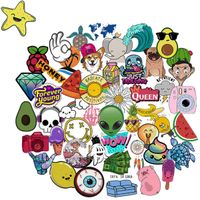 50-Pack VSCO Stickers for Hydro Flask Laptop Water Bottles, Aesthetic Waterproof Vinyl Stickers