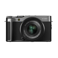 Fujifilm X-A7 Mirrorless Digital Camera w/XC15-45mm F3.5-5.6 OIS PZ Lens, Dark Silver