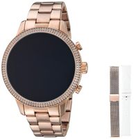 Michael Kors Access Womens Runway Touchscreen Smartwatch Stainless Steel Bracelet Leather Set watch, Rose Gold tone, MKT5060