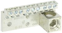 Neutral Bar and Neutral Assembly, 225A Neutral Bar, (18) 4-14 AWG Wire Range, 600VAC Voltage, 350 MCM - 6 Lug Size, 1.500" Width, 1.375" Height, 3.257" Length