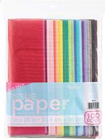 Darice 100-Piece Premium Quality Tissue Gift Wrapping Paper Crafts, Packing and More, 20 x 26 inches (100 Sheets), Assorted Colors (3 Pack)