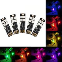 Yitee Mini USB Lights 7-Color Changing Night Light 5050 RGB 4-LEDs Switch Control, USB LED TV Backlight Kit,Table Lamp,Desk Decor Lighting,Party Mood Lights,Laptop Keyboard Light